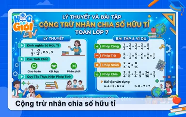 Lý thuyết và bài tập cộng trừ nhân chia số hữu tỉ toán lớp 7