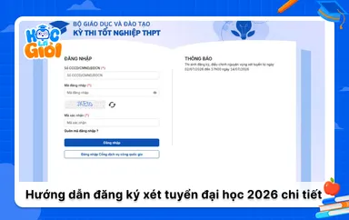 Đăng ký xét tuyển đại học 2026: Hướng dẫn từng bước 