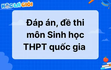 Đáp án, đề thi môn Sinh Học THPT quốc gia 2025