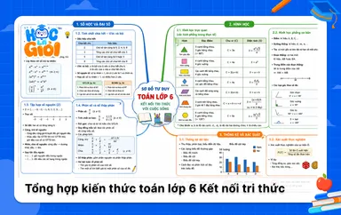 Tổng hợp kiến thức toán lớp 6 Kết nối tri thức với cuộc sống