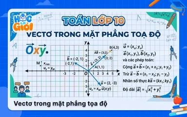 Vectơ trong mặt phẳng tọa độ: Lý thuyết và bài tập trọng tâm