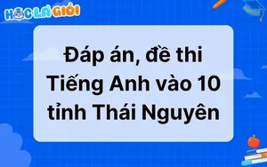 Đáp án, đề thi Tiếng Anh vào 10 tỉnh Thái Nguyên 2025