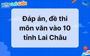 Đáp án, đề thi môn Văn vào 10 tỉnh Lai Châu 2025 mới nhất
