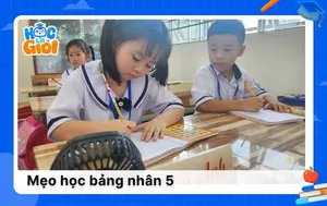 Mẹo học bảng nhân 5 cực dễ hiểu cho học sinh tiểu học