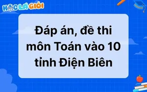 Đáp án, đề thi môn Toán vào 10 tỉnh Điện Biên 2025
