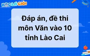 Đáp án, đề thi môn Văn vào 10 tỉnh Lào Cai 2025