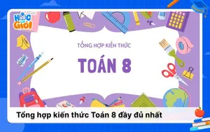 Tổng hợp toàn bộ kiến thức Toán 8 đầy đủ nhất