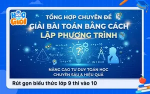 Chuyên đề giải bài toán bằng cách lập phương trình vào 10