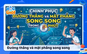 Chinh phục đường thẳng và mặt phẳng song song trong 5 phút