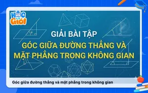 Giải bài tập góc giữa đường thẳng và mặt phẳng trong không gian 