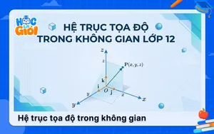 Hệ trục tọa độ trong không gian lớp 12: Lý thuyết & Bài tập
