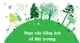 Bài mẫu viết đoạn văn bằng tiếng anh về môi trường