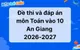 Đáp án, đề thi Toán vào 10 An Giang 2026-2027