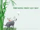 Thể thơ song thất lục bát trong văn chương Việt Nam